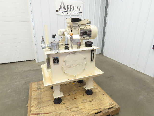 Rexroth PGF2-22/016RE20VE4 Hydraulic Power Unit 7GPM 5Hp 3000PSI 26 Gallon 460V