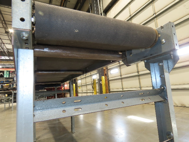 25"x 12' Slider Bed Conveyor 20"Belt 115V End Drive 65FPM Galvanized 32"-38"H
