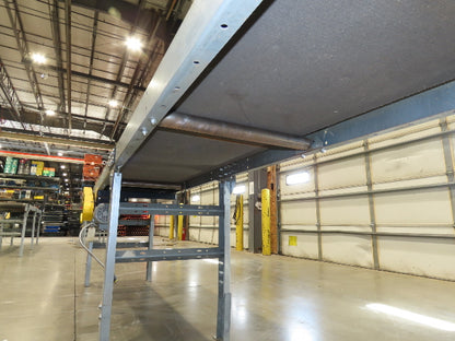 25"x 12' Slider Bed Conveyor 20"Belt 115V End Drive 65FPM Galvanized 32"-38"H