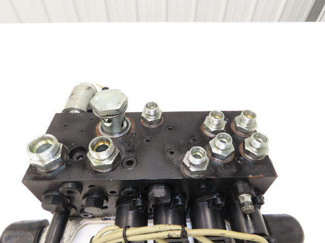 Linde L0009443761 Hydraulic 4-Lever Spool Valve Forklift Mast Control Off E32CL
