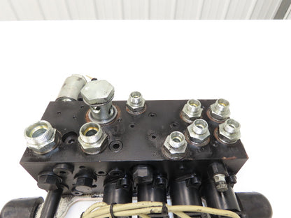 Linde L0009443761 Hydraulic 4-Lever Spool Valve Forklift Mast Control Off E32CL