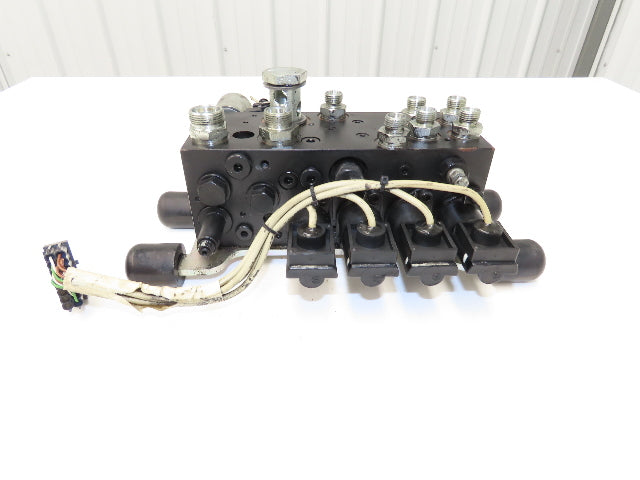 Linde L0009443761 Hydraulic 4-Lever Spool Valve Forklift Mast Control Off E32CL