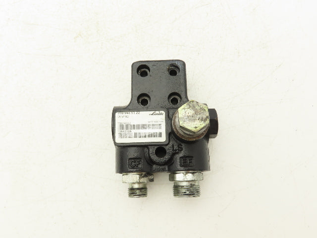 Linde 000 944 51 22 Forklift Hydraulic Pump Valve OLSP 80 Removed From E32CL