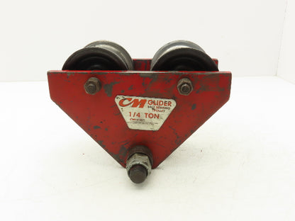 CM Glider 500Lb 1/4-Ton Manual Ball Bearing Push Trolley 2.5"-5" Beam  Lot of 2