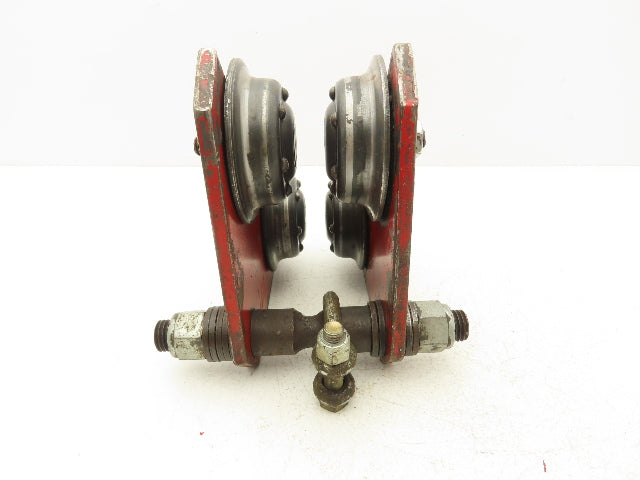 CM Glider 500Lb 1/4-Ton Manual Ball Bearing Push Trolley 2.5"-5" Beam  Lot of 2