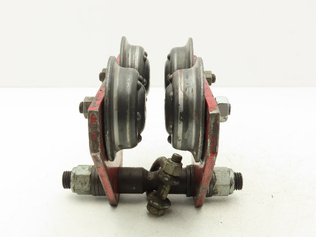 CM Glider 500Lb 1/4-Ton Manual Ball Bearing Push Trolley 2.5"-5" Beam  Lot of 2