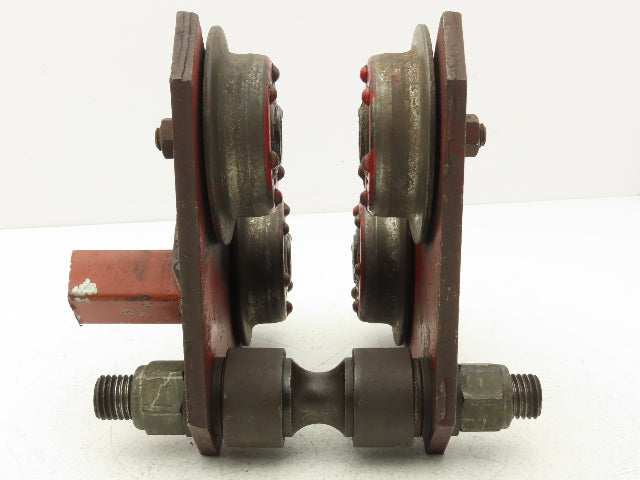 CM Moore 2000Lb 1-Ton Manual Ball Bearing Push Trolley 2-1/2"-5" Beam