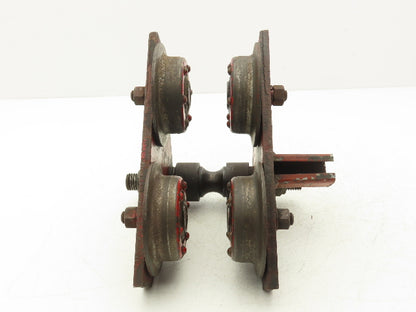 CM Moore 2000Lb 1-Ton Manual Ball Bearing Push Trolley 2-1/2"-5" Beam