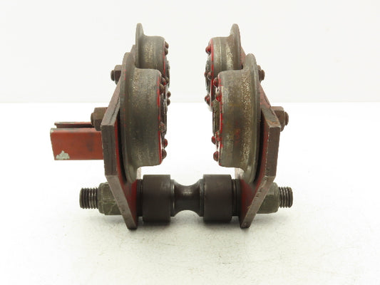 CM Moore 2000Lb 1-Ton Manual Ball Bearing Push Trolley 2-1/2"-5" Beam