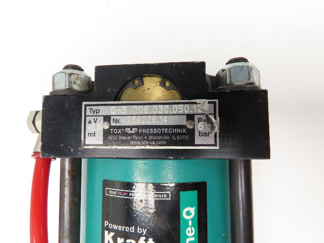 Tox Pneumohydraulic Powerpackage Cylinder 8 Ton 12mm Power Stroke 116 PSI