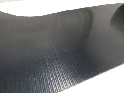 17"W x 20' 8" Smooth Top PVC Rubber Conveyor Belt Black 3/16" Thick