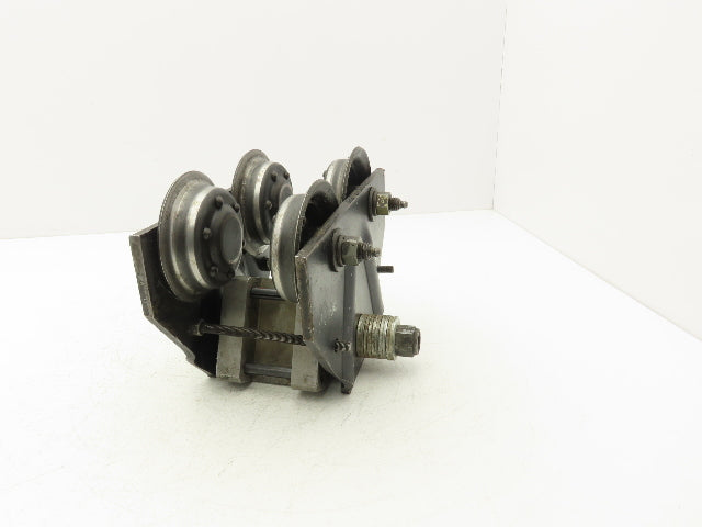 Aro 7702  1/2-Ton 1000Lb Manual Ball Bearing Push Trolley 3-1/4"-5-1/2" Beam