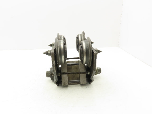 Aro 7702  1/2-Ton 1000Lb Manual Ball Bearing Push Trolley 3-1/4"-5-1/2" Beam