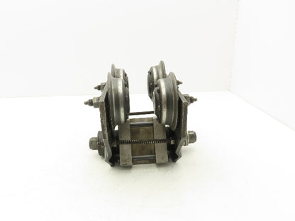 Aro 7702  1/2-Ton 1000Lb Manual Ball Bearing Push Trolley 3-1/4"-5-1/2" Beam