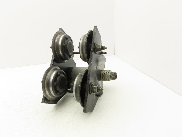 Aro 7702  1/2-Ton 1000Lb Manual Ball Bearing Push Trolley 3-1/4"-5-1/2" Beam