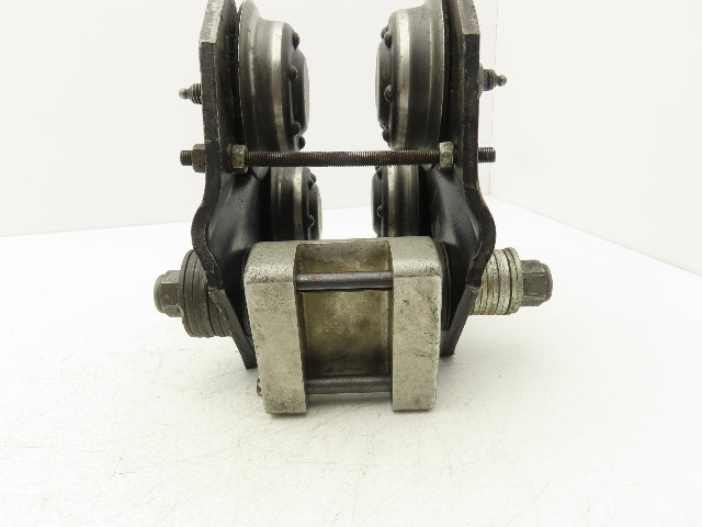 Aro 7702  1/2-Ton 1000Lb Manual Ball Bearing Push Trolley 3-1/4"-5-1/2" Beam