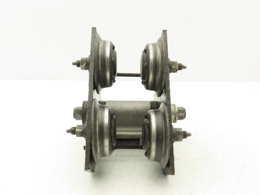 Aro 7702  1/2-Ton 1000Lb Manual Ball Bearing Push Trolley 3-1/4"-5-1/2" Beam