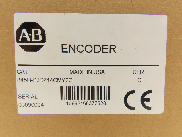 Allen Bradley 845H-SJDZ14CMY2 Ser C Incremental Encoder 500PPR Size 25 3/8"Shaft