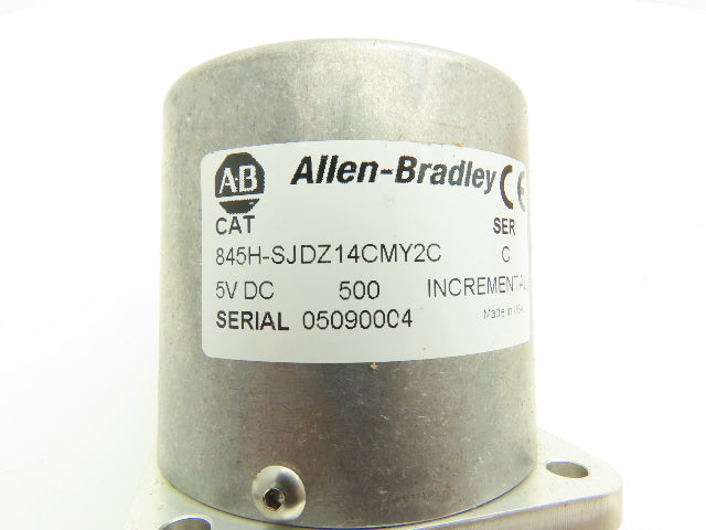 Allen Bradley 845H-SJDZ14CMY2 Ser C Incremental Encoder 500PPR Size 25 3/8"Shaft