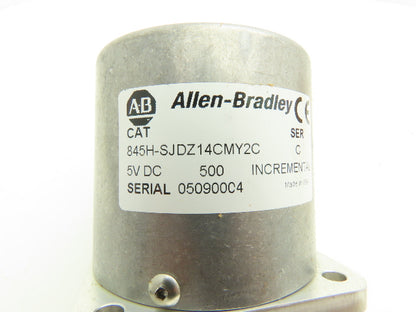 Allen Bradley 845H-SJDZ14CMY2 Ser C Incremental Encoder 500PPR Size 25 3/8"Shaft