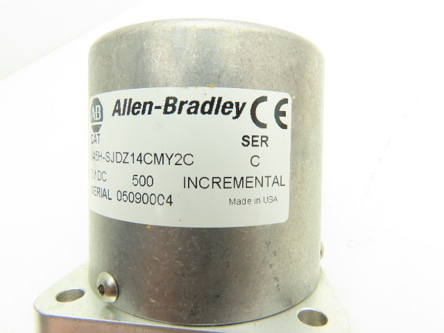 Allen Bradley 845H-SJDZ14CMY2 Ser C Incremental Encoder 500PPR Size 25 3/8"Shaft