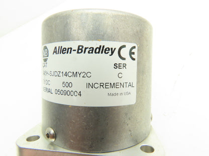 Allen Bradley 845H-SJDZ14CMY2 Ser C Incremental Encoder 500PPR Size 25 3/8"Shaft