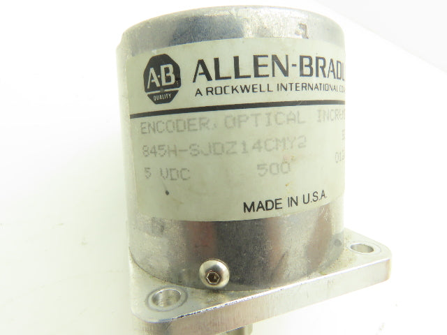 Allen Bradley 845H-SJDZ14CMY2 Ser B Incremental Encoder 500PPR Size 25 3/8"Shaft