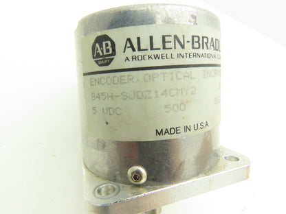 Allen Bradley 845H-SJDZ14CMY2 Ser B Incremental Encoder 500PPR Size 25 3/8"Shaft