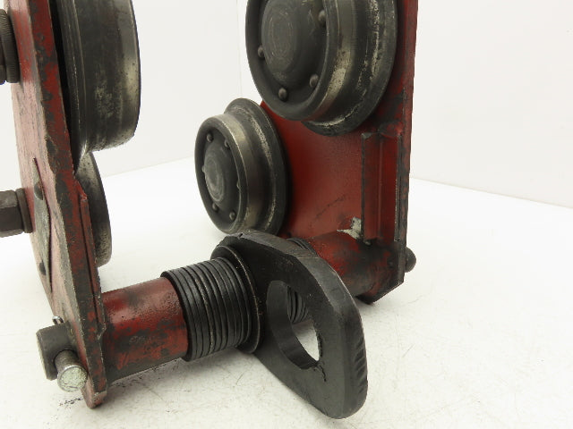 Yale 1-Ton 2000Lb Manual Ball Bearing Push Trolley 2-1/2"-5-1/4" Beam