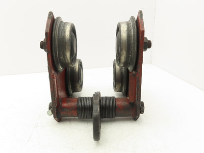 Yale 1-Ton 2000Lb Manual Ball Bearing Push Trolley 2-1/2"-5-1/4" Beam