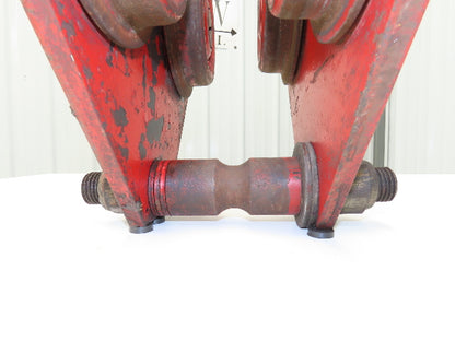 CM Moore 2-Ton 4000Lb Manual Ball Bearing Push Trolley 3"-5" Beam
