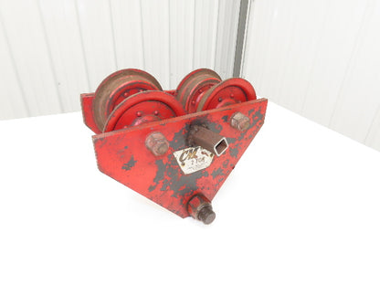 CM Moore 2-Ton 4000Lb Manual Ball Bearing Push Trolley 3"-5" Beam