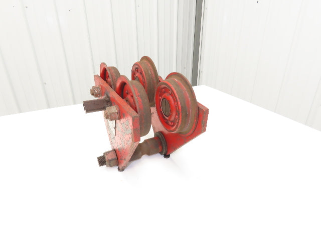 CM Moore 2-Ton 4000Lb Manual Ball Bearing Push Trolley 3"-5" Beam