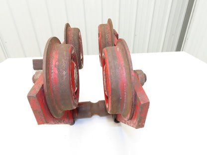 CM Moore 2-Ton 4000Lb Manual Ball Bearing Push Trolley 3"-5" Beam
