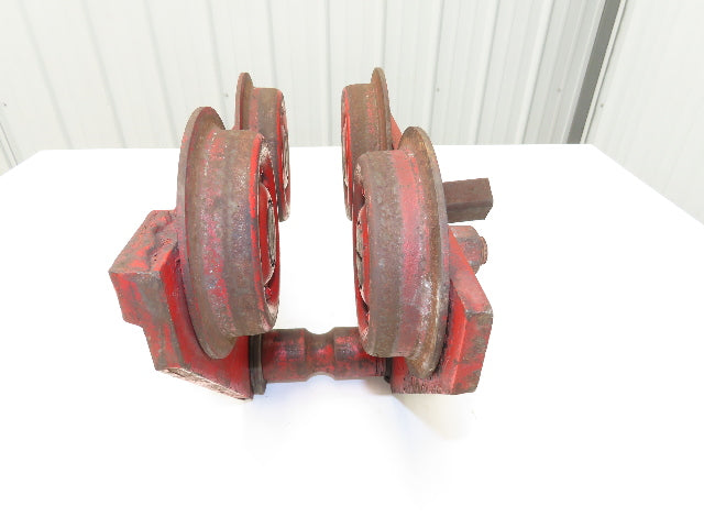 CM Moore 2-Ton 4000Lb Manual Ball Bearing Push Trolley 3"-5" Beam