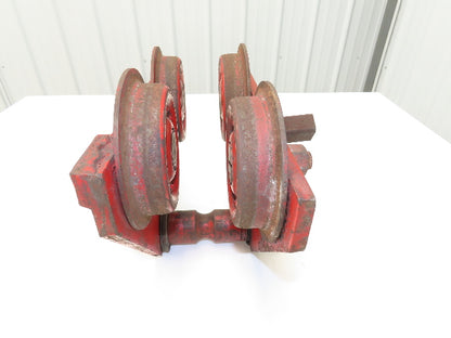 CM Moore 2-Ton 4000Lb Manual Ball Bearing Push Trolley 3"-5" Beam