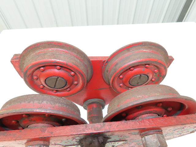 CM Moore 2-Ton 4000Lb Manual Ball Bearing Push Trolley 3"-5" Beam