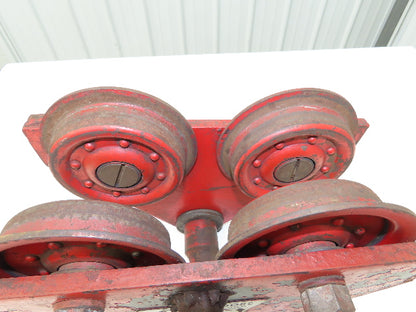 CM Moore 2-Ton 4000Lb Manual Ball Bearing Push Trolley 3"-5" Beam