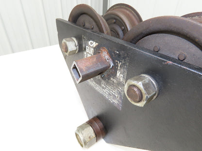 CM Glider 2-Ton 4000Lb Manual Ball Bearing Push Trolley 2"-5" Beam
