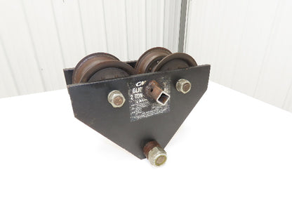 CM Glider 2-Ton 4000Lb Manual Ball Bearing Push Trolley 2"-5" Beam