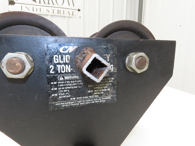 CM Glider 2-Ton 4000Lb Manual Ball Bearing Push Trolley 2"-5" Beam