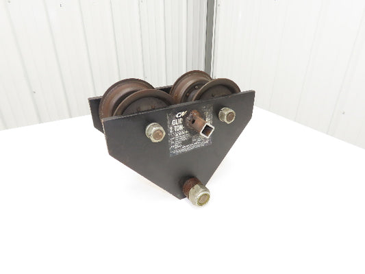 CM Glider 2-Ton 4000Lb Manual Ball Bearing Push Trolley 2"-5" Beam