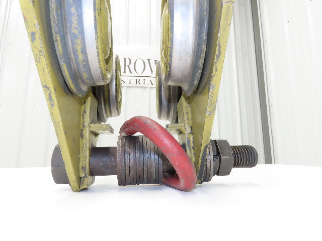 Yale FWA 2-Ton 4000Lb Manual Ball Bearing Push Trolley 2.5"-7" Beam