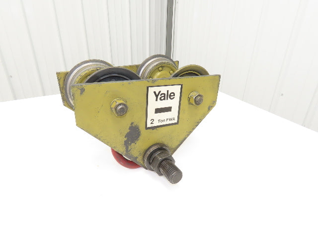 Yale FWA 2-Ton 4000Lb Manual Ball Bearing Push Trolley 2.5"-7" Beam