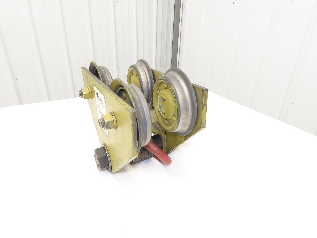 Yale FWA 2-Ton 4000Lb Manual Ball Bearing Push Trolley 2.5"-7" Beam