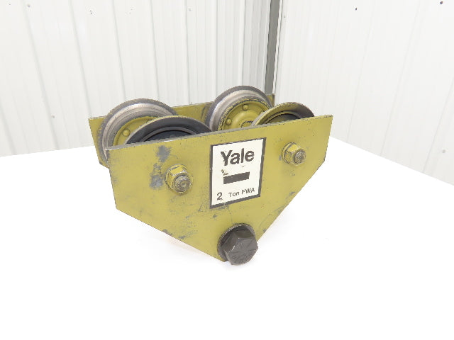 Yale FWA 2-Ton 4000Lb Manual Ball Bearing Push Trolley 2.5"-7" Beam