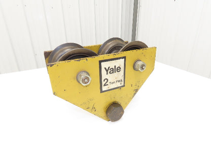 Yale FWA 2-Ton 4000Lb Manual Ball Bearing Push Trolley 2.5"-7" Beam