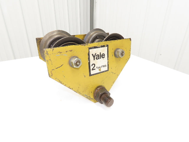 Yale FWA 2-Ton 4000Lb Manual Ball Bearing Push Trolley 2.5"-7" Beam