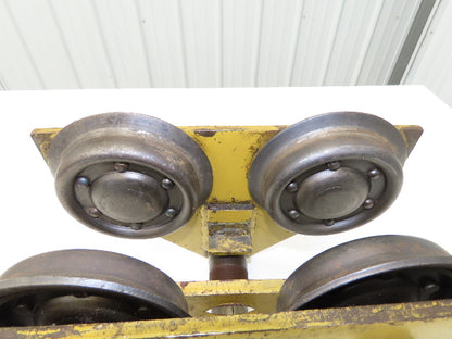 Yale FWA 2-Ton 4000Lb Manual Ball Bearing Push Trolley 2.5"-7" Beam