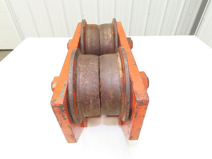 CM 639 Series 3-Ton 6000Lb Manual Roller Bearing Push Trolley 3"-5-1/2" Beam